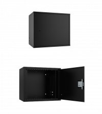 Антивандальный настенный шкаф WALLCAB GUARD PRO черного цвета