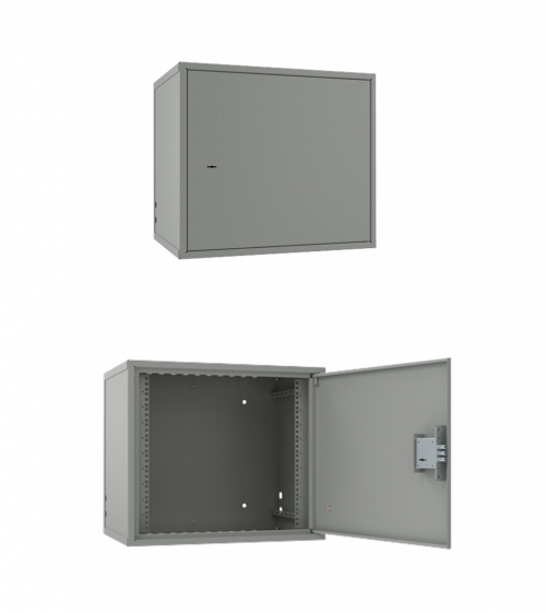 Антивандальный настенный шкаф WALLCAB GUARD PRO серого цвета