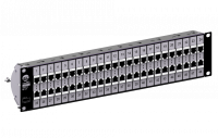 Медная патч-панель на 48 портов с кросс-коммутацией