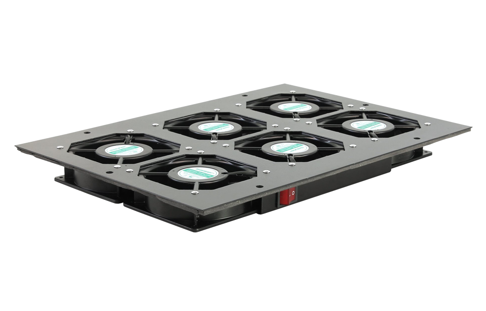 Модуль с шестью вентиляторами для установку в крышу шкафа Level 4, черный