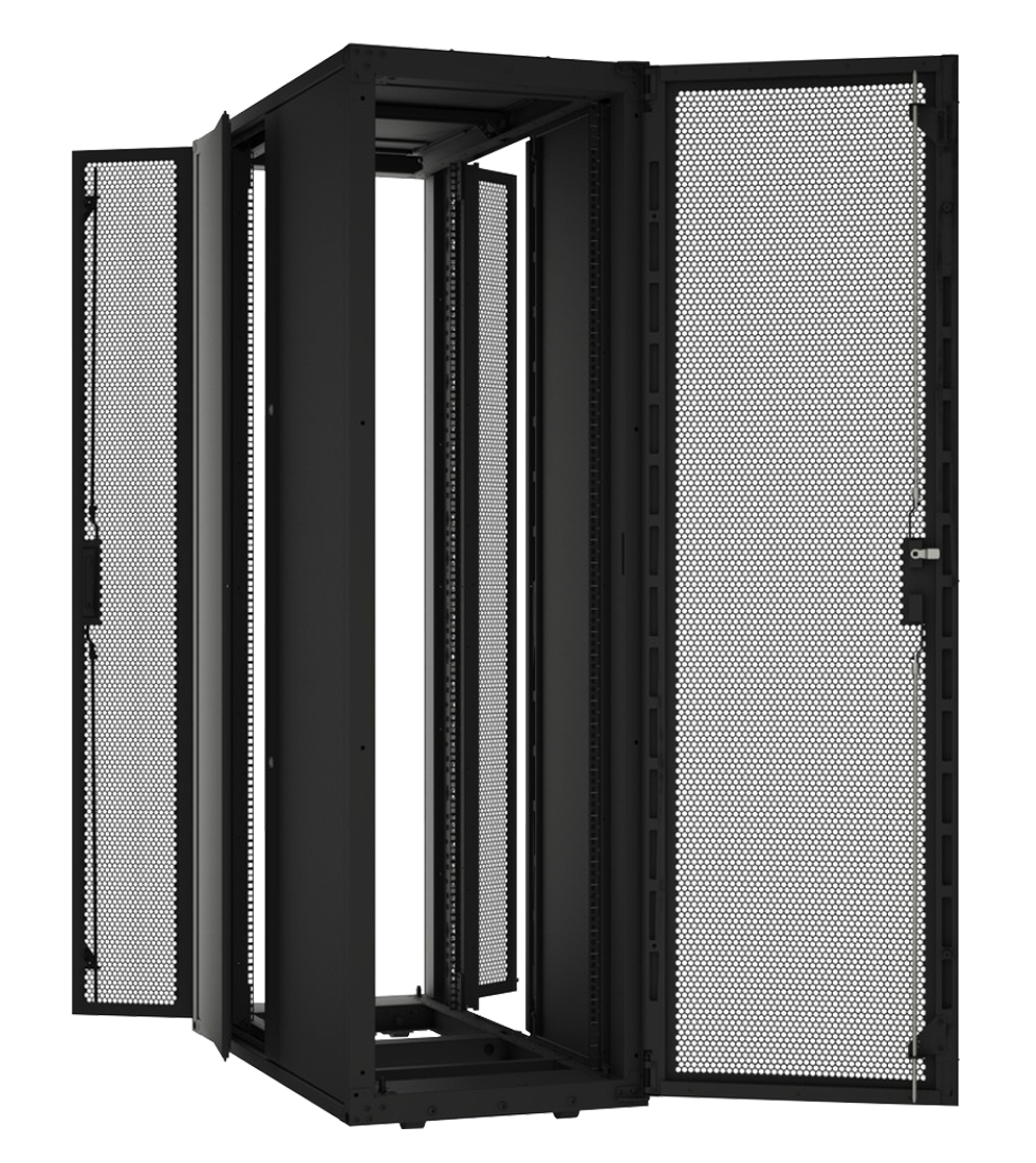 Серверный шкаф для ЦОД серии RMS с открытыми дверьми