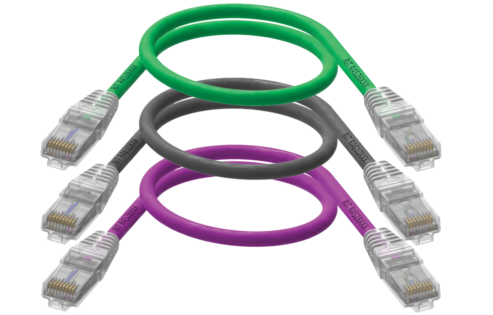 Цветные коммутационные шнуры категории 6 UTP