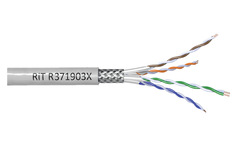 Экранированный медный кабель Категории 6A, S/FTP