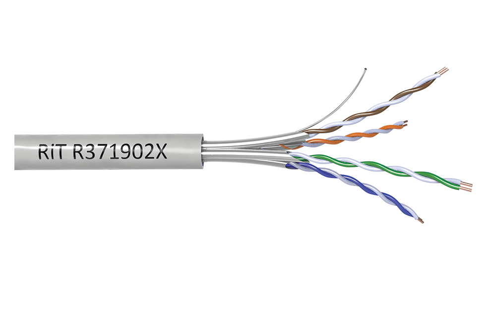 Экранированный медный кабель Категории 6A, U/FTP