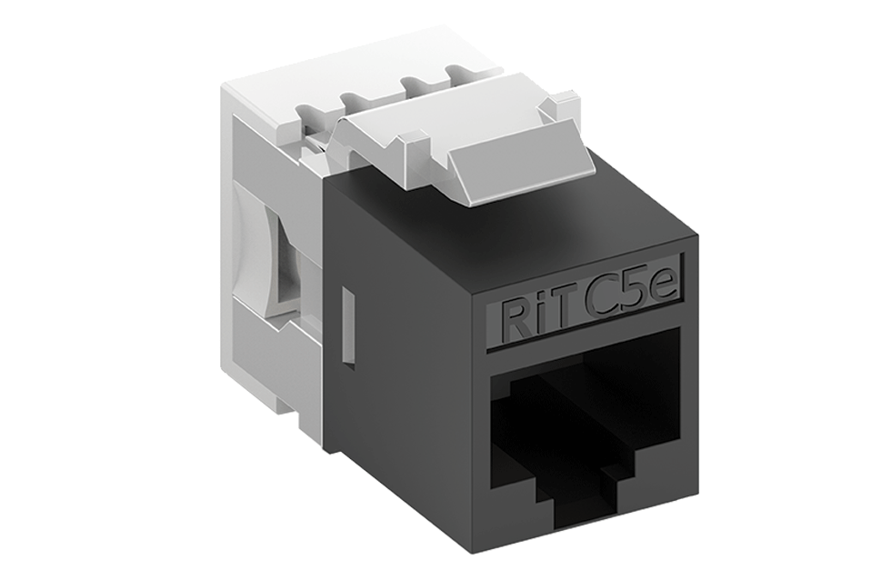 Модуль Keystone Категории 5e UTP, вид спереди