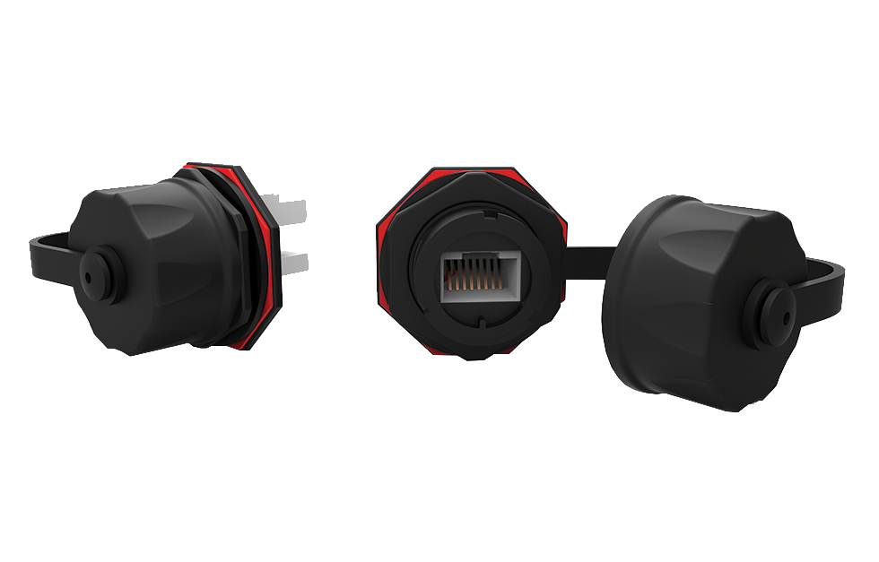 Уплотнительная вставка с модулем Keystone и байонетным механизмом, IP67