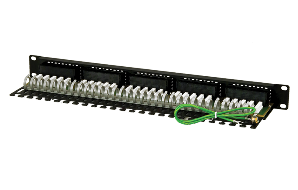 Телефонная патч-панель (вид сзади)