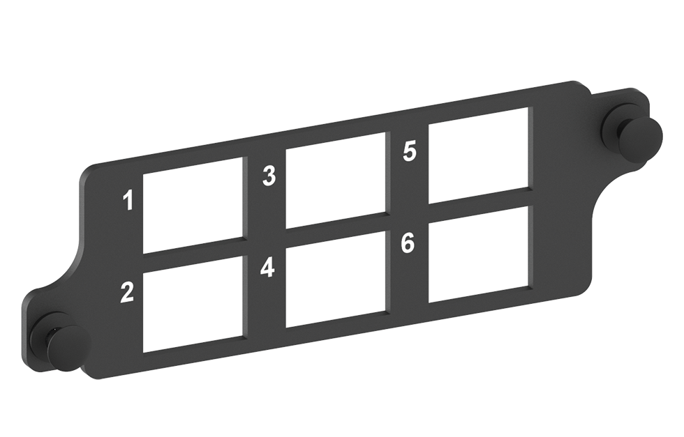 Планка для 6 модулей Keystone RJ-45