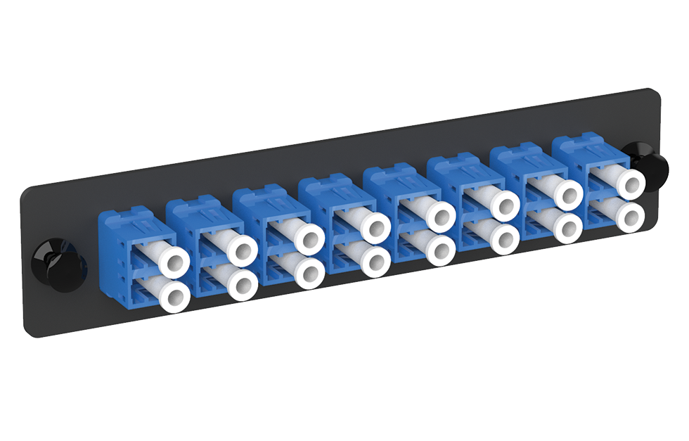 Адаптерная планка Xlight FOMP с 8 коннекторами LC Duplex SM UPC