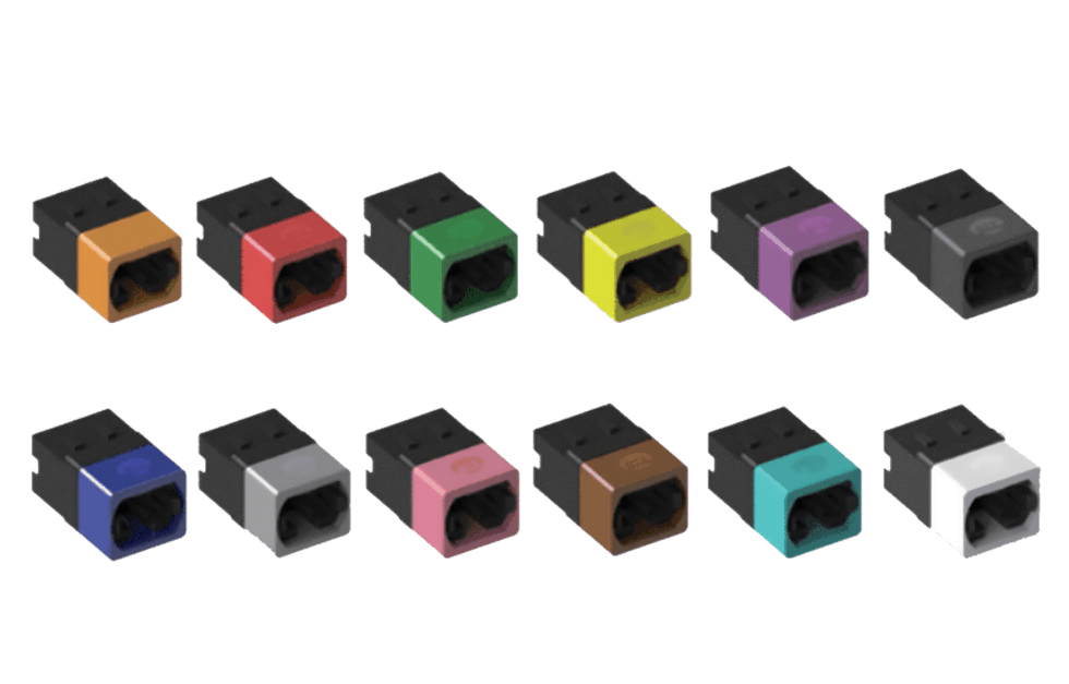 Цветные адаптеры MTP под заказ для выделения приложений в коммутационных кассетах