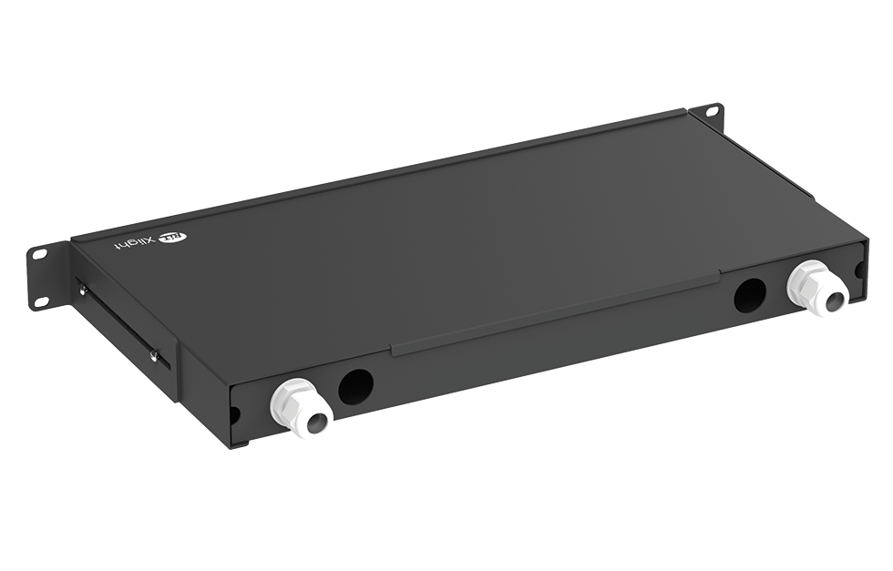 Оптическая полка FOMP 1U фиксированного исполнения (вид сзади)