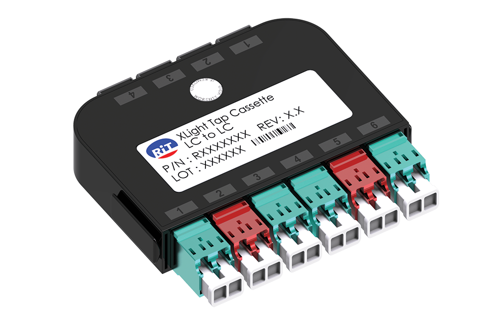 Ответвительная оптическая TAP кассета с 2xLC на 2xLC OM4