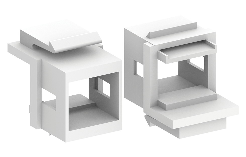Переходной адаптер Keystone - LC Duplex для гибридной полки 
