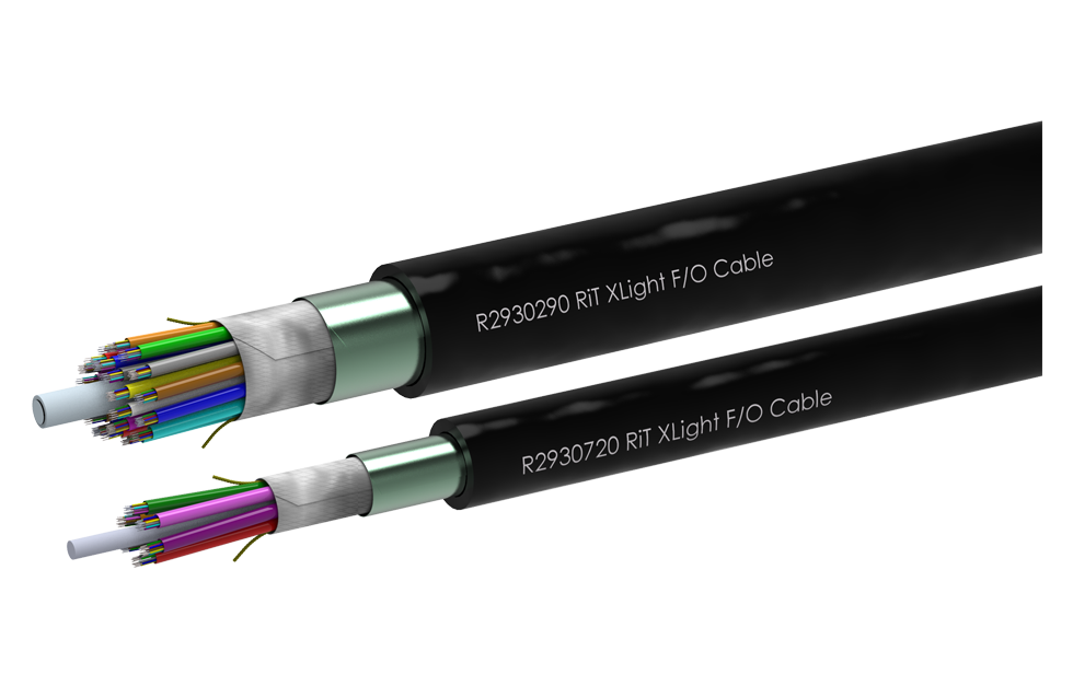 Оптические кабели с водоотталкивающими элементами и оболочкой PE, для внешней прокладки