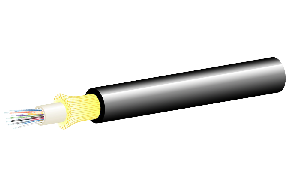 Универсальный оптический кабель Single Loose Tube, Glass Yarn, для внешней прокладки и внутри помещений