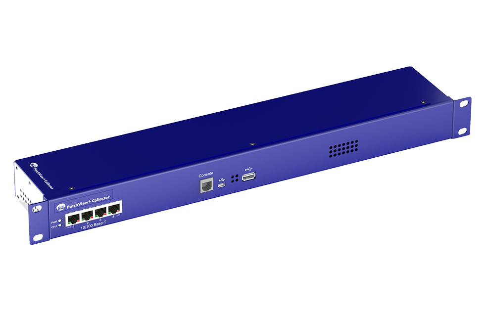 Коллектор интеллектуальной кабельной системы PatchView+ (вид спереди)