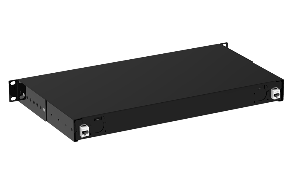 Модульная оптическая полка для интеллектуальной кабельной системы PatchView+(вид сзади)