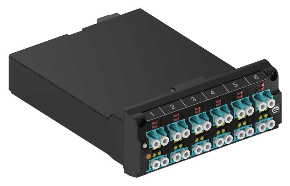 Оптическая кассета 12x LC Duplex SM - MPO для модульной кассетной полки PatchView+