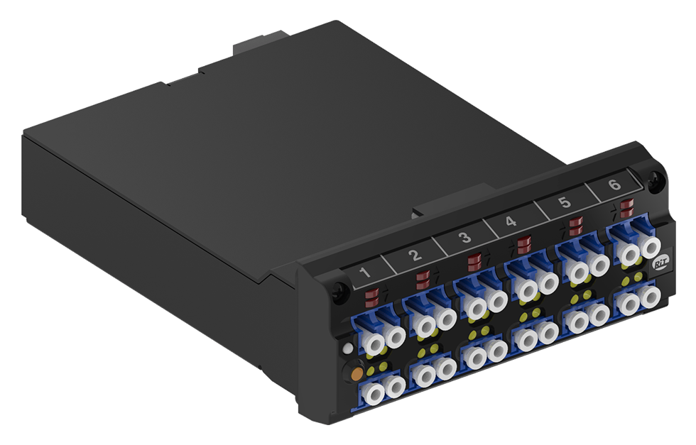 Оптическая кассета 12x LC Duplex SM - MPO для модульной кассетной полки PatchView+