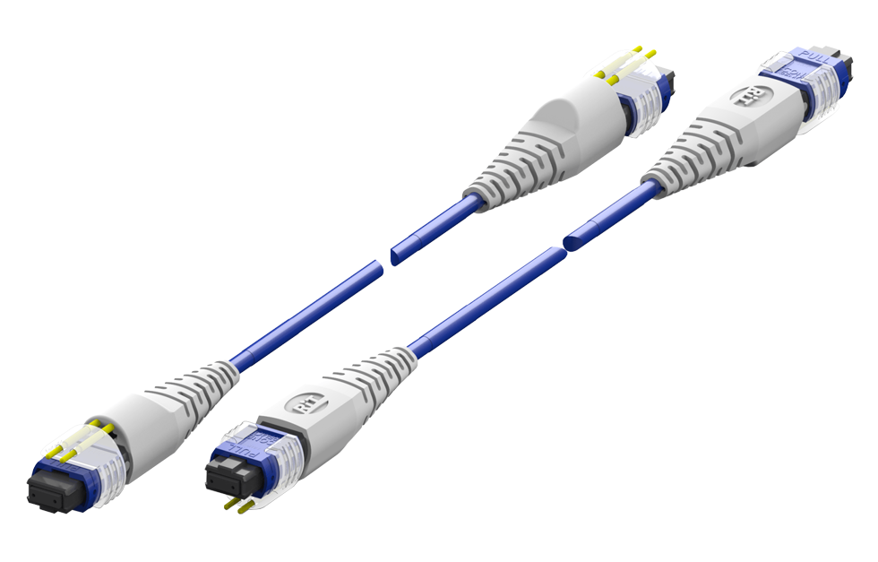 Коммутационный шнур PatchView+ MPO-MPO SM для кросс-коннекта